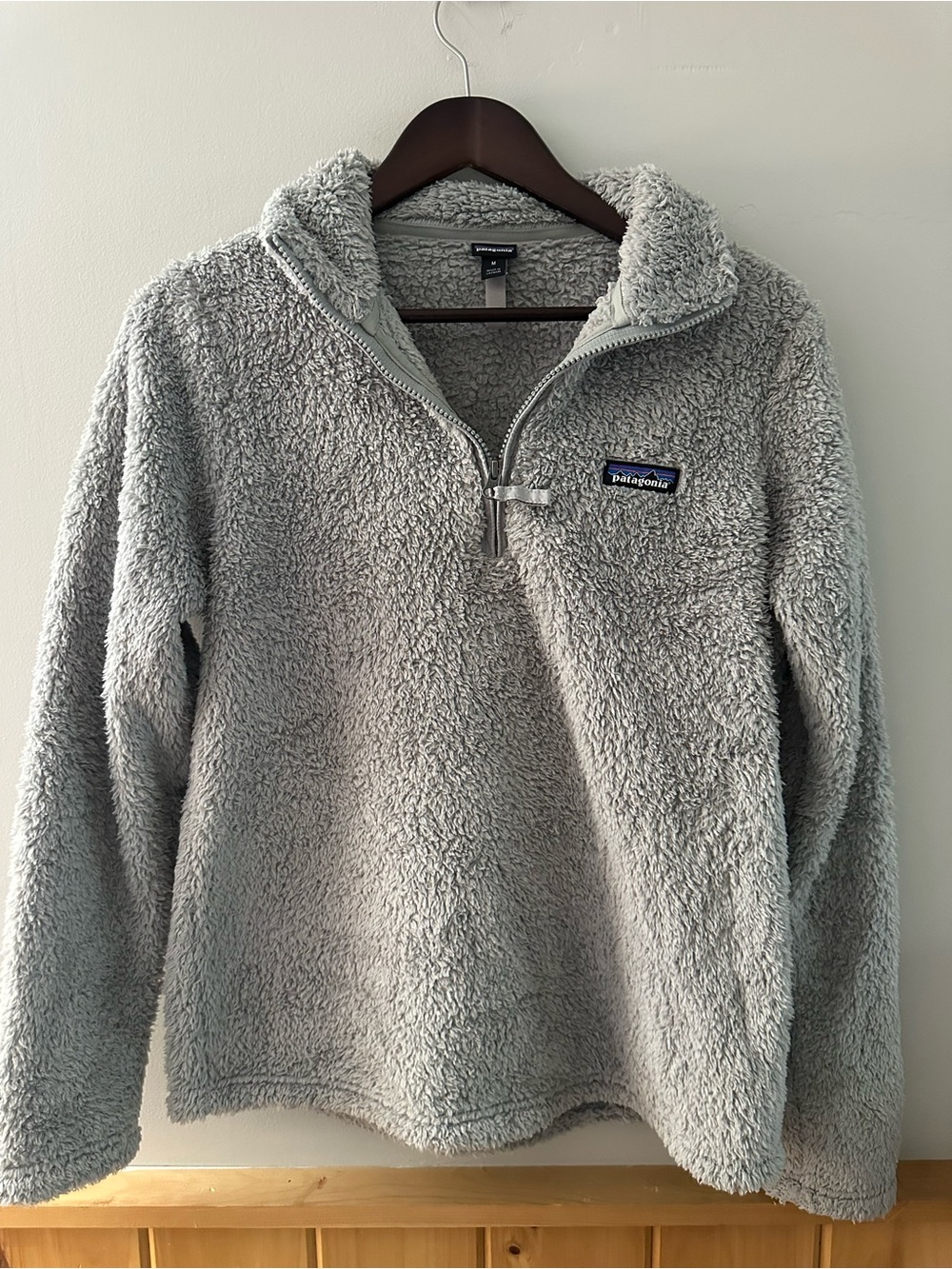 Patagonia Light Gray Half-Zip Fleece Pullover